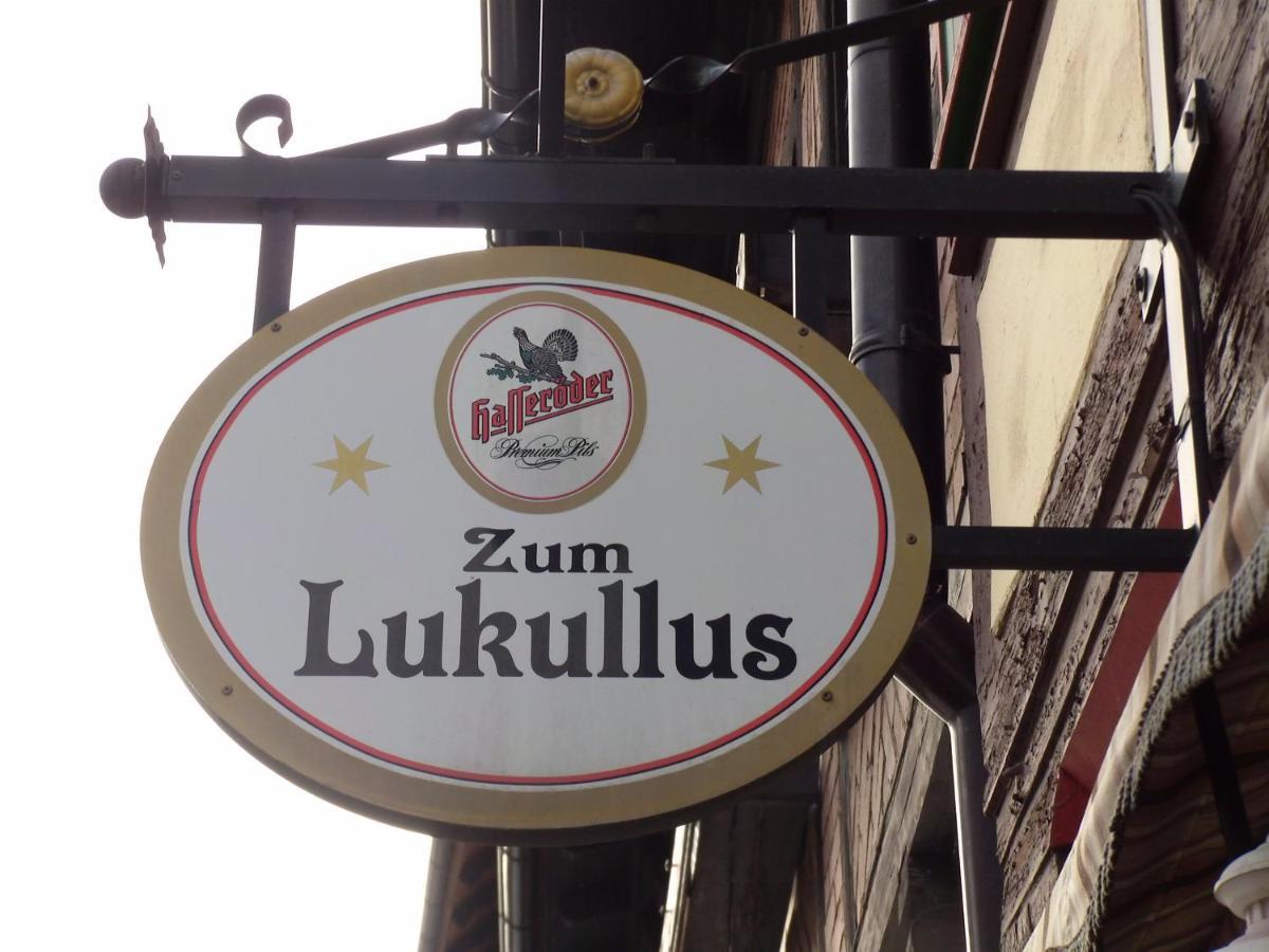 Pension Zum Lukullus Wernigerode Exteriör bild